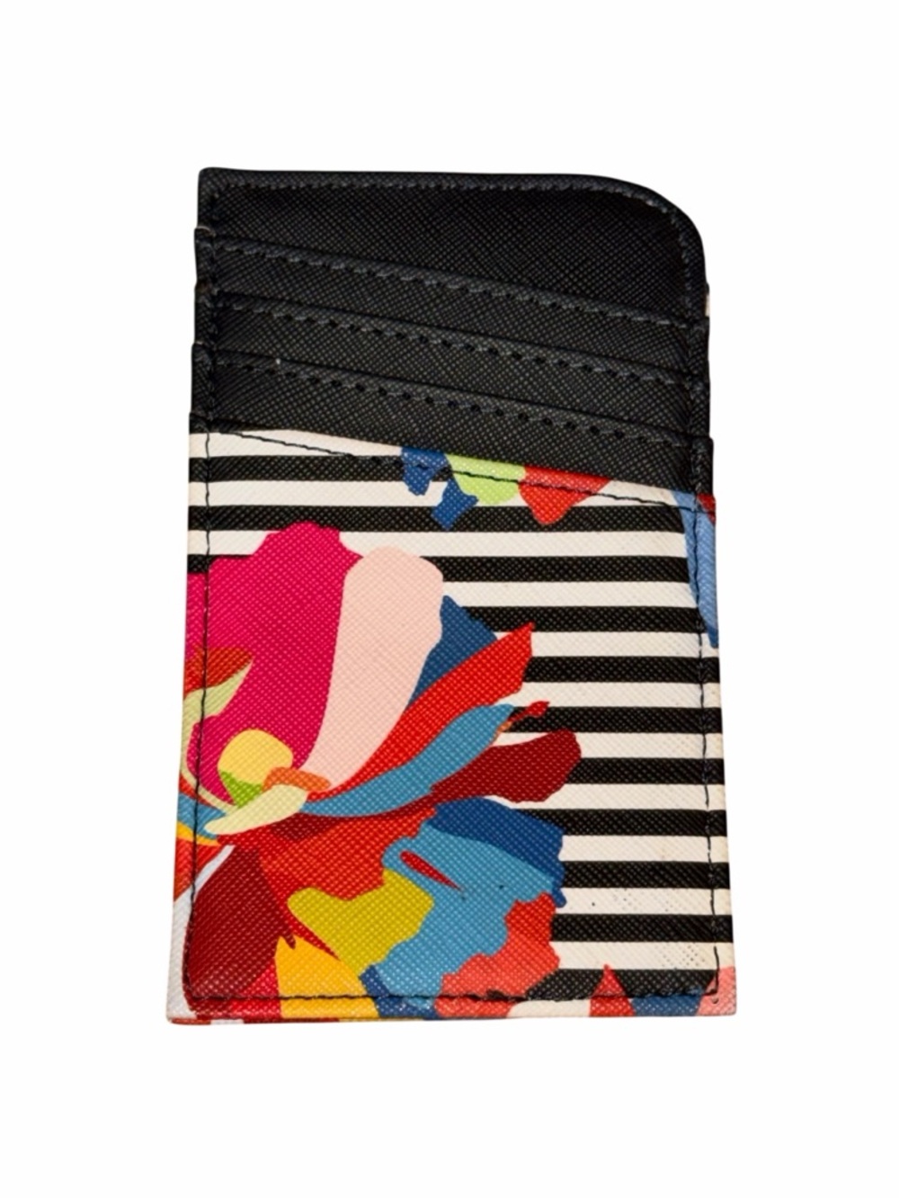 RFID Striped Floral Card Holder